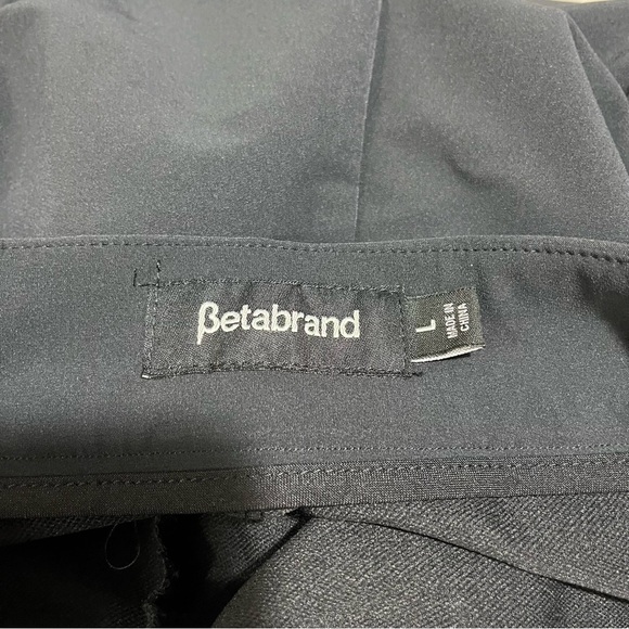 Betabrand Side Zip Straight Leg Trouser Pants Black Size Large Style W0462 - Picture 6 of 6